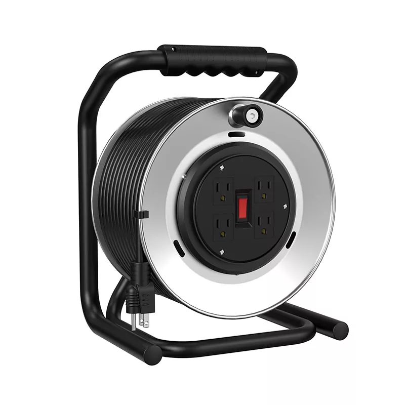 4 утичнице колут за метални кабл 120фт 4 утичнице колут за метални кабл 120фт