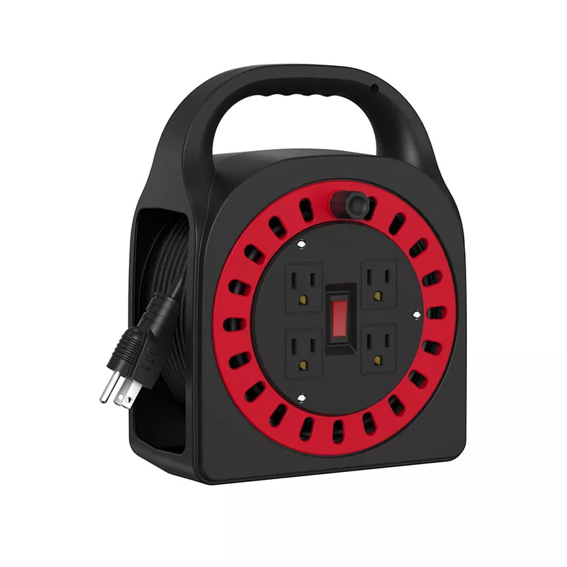 4 излаза Пластични калем за кабл 50 стопа 4 излаза Пластични калем за кабл 50 стопа