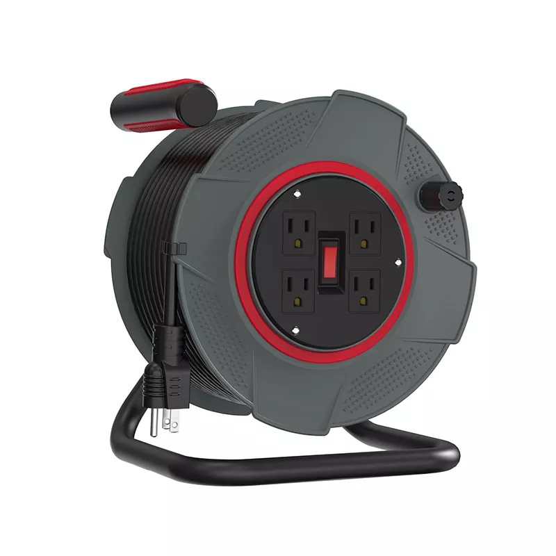 4 утичнице Пластични калем за кабл 80 стопа